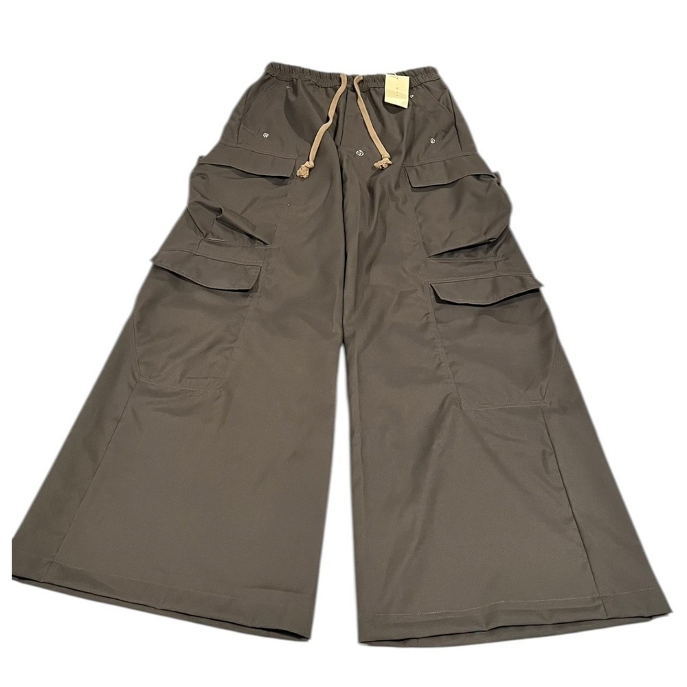 NWT mnml Rave Double Cargo Pants Men's M Brown Streetwear